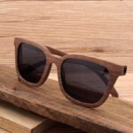 Oversized Wooden Retro Sunglasses - Image 6