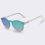 Reflective Oval Fashion Sunglasses - Image 7