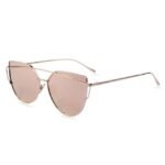 Flat Lens Cat Eye Sunglasses - Image 13