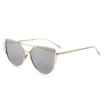 Flat Lens Cat Eye Sunglasses - Image 12